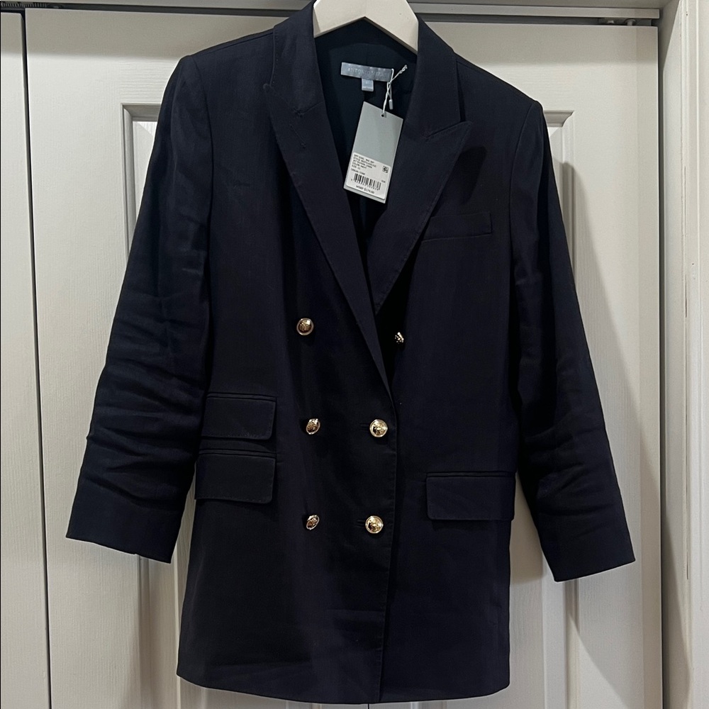 Antonio Melani Classic Navy Double-Breasted Women's Blazer